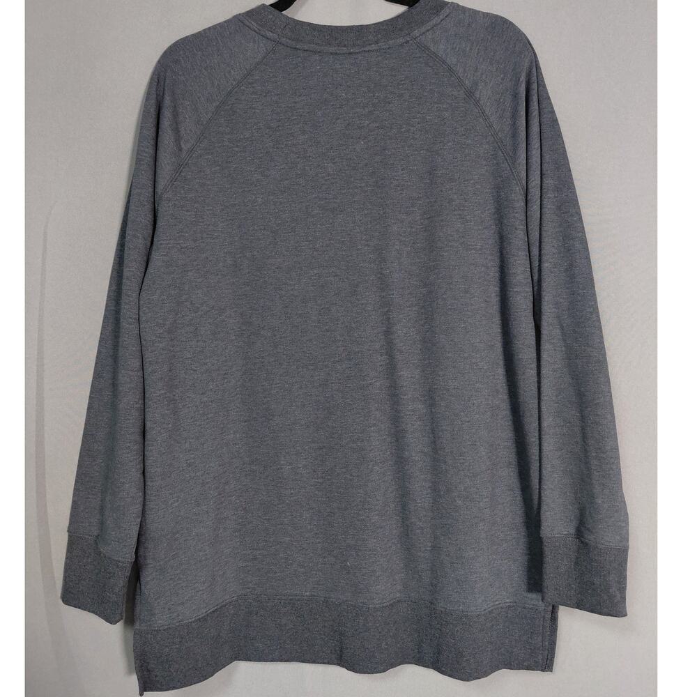 NWT Eddie Bauer Fleece Boyfriend Tunic Fit Sweatershirt Women Size L - Picture 3 of 15